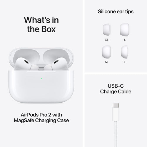 Apple AirPods Pro 2 Wireless Earbuds, Active Noise Cancellation, Best For Calling and Music